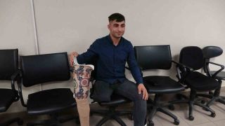 Protez bacağı enkazda kalmıştı, Bolu’da yenisi takıldı